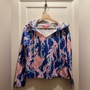 Lilly Pulitzer Kiawah Cropped Hoodie XS